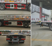 东风多利卡D9一拖二平板清障车