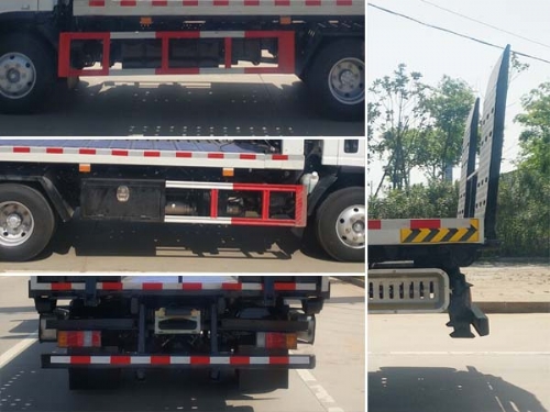 蓝牌五十铃牌平板清障车